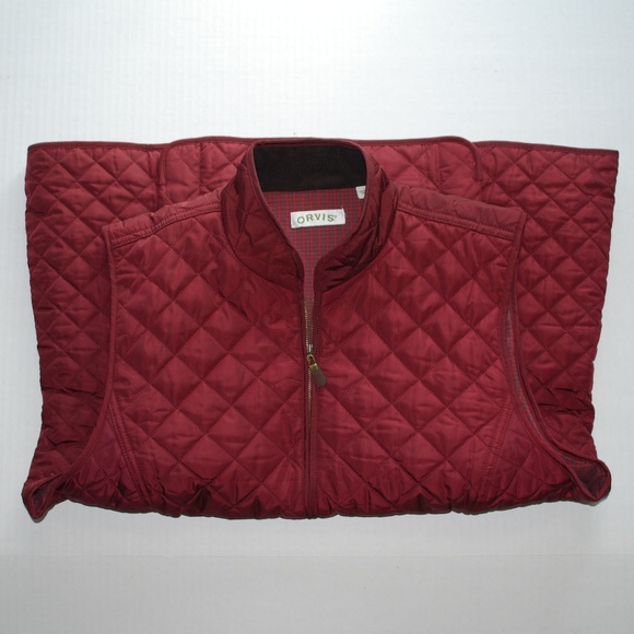 Orvis Thinsulate Quilted Zip Front Fitted Vest - Picture 2 of 7